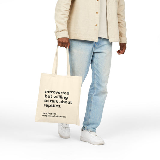 "Introverted" Cotton Canvas Tote Bag