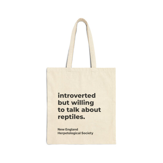 "Introverted" Cotton Canvas Tote Bag